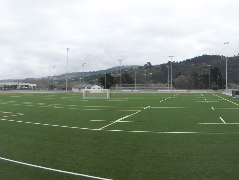 Fraser Park sports ground has a special surface supplied by PCL Contracting